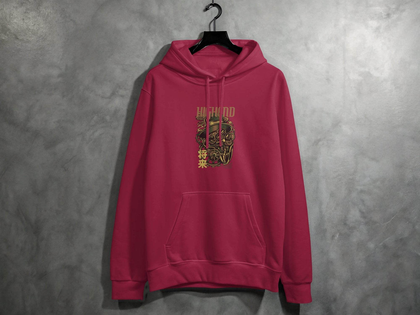 Highend Steampunk Character Illustration Print Hoodie - Design & Vybe