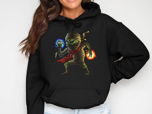 Elemental Zombie Mummy Character Design Graphic Hoodie - Design & Vybe