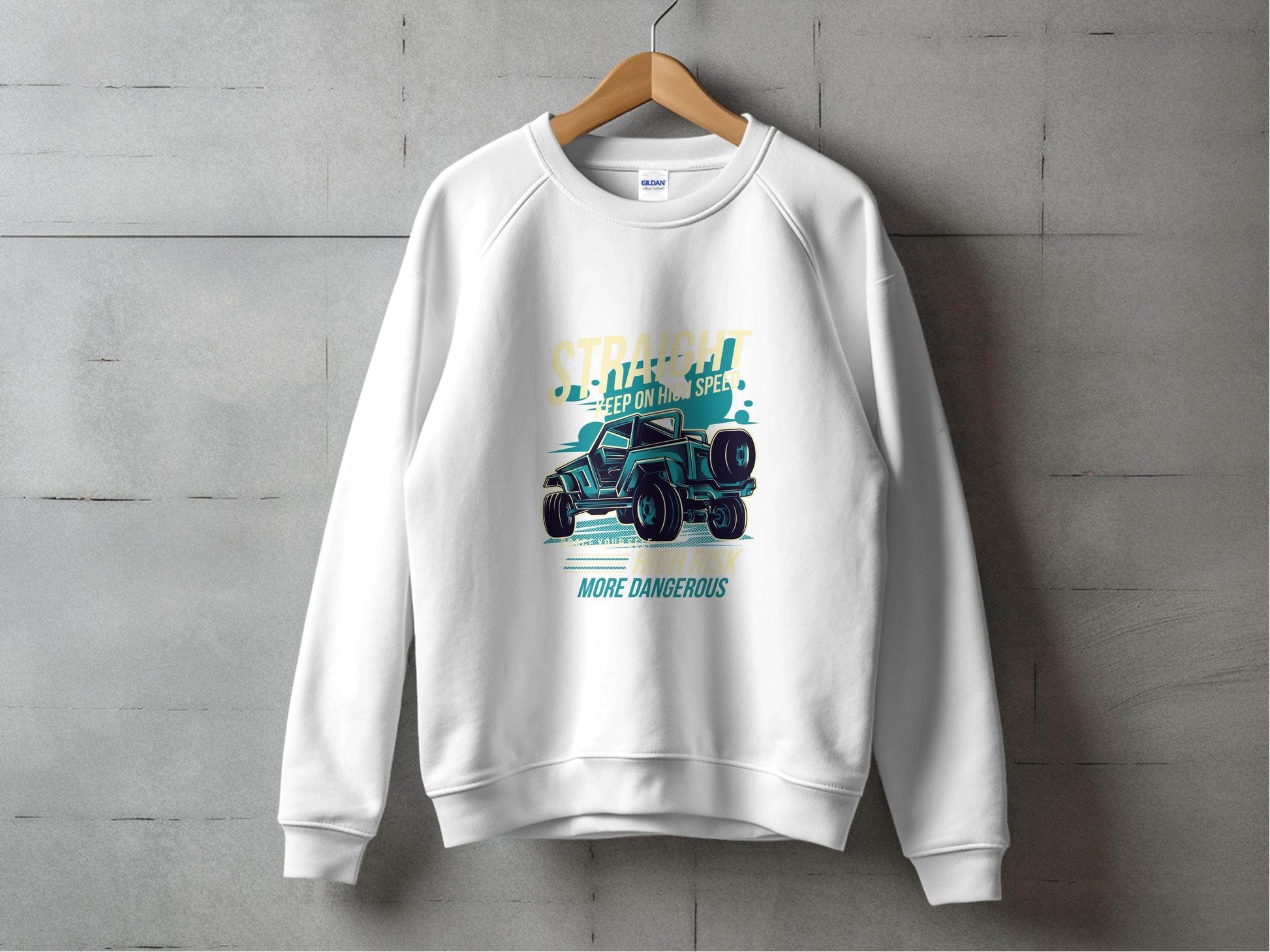 Straight Keep on High Speed More Dangerous Sweater - Design & Vybe