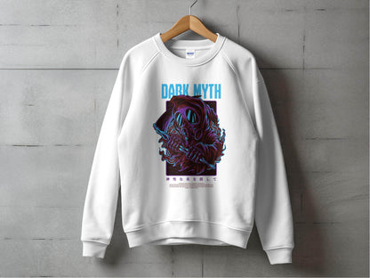 Dark Myth Grim Reaper Masked Artwork Design Sweater - Design & Vybe