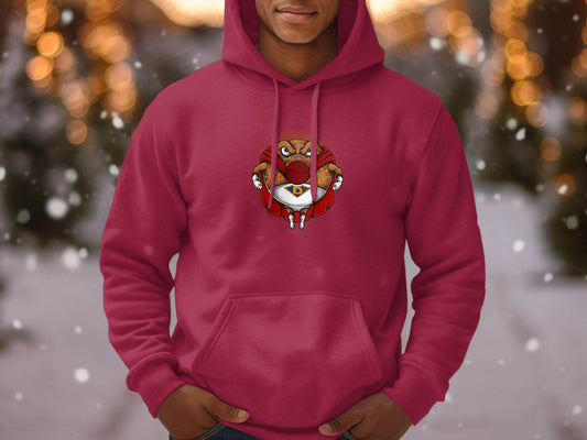 Funny Angry Donut Superhero Graphic Sweater - Design & Vybe