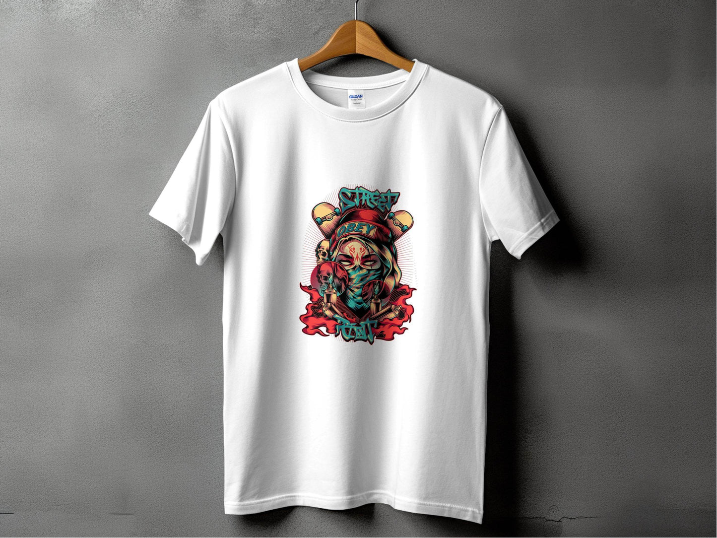 Street Art Graffiti Obey Slogan With Skulls T-Shirt - Design & Vybe