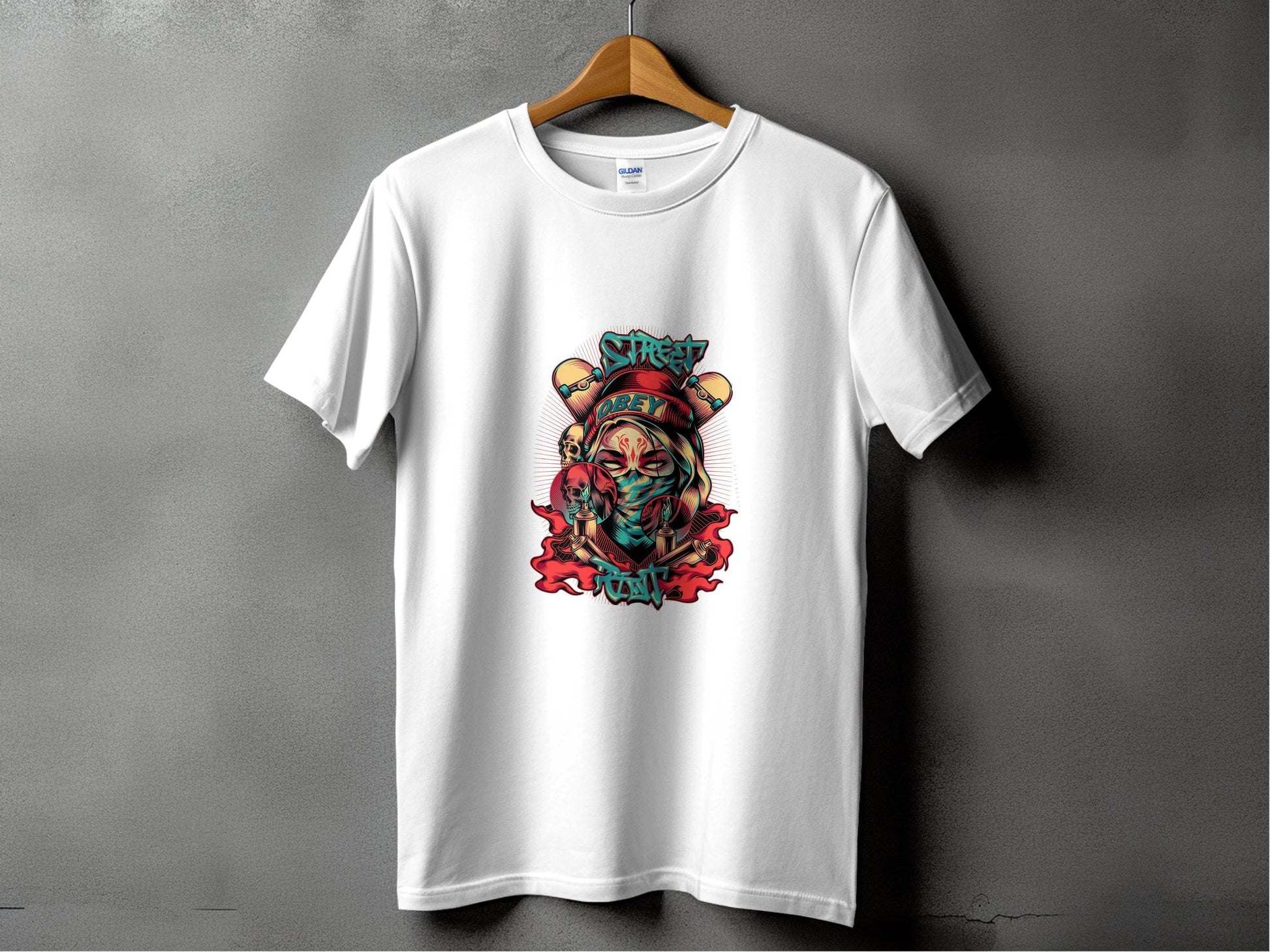 Street Art Graffiti Obey Slogan With Skulls T-Shirt - Design & Vybe