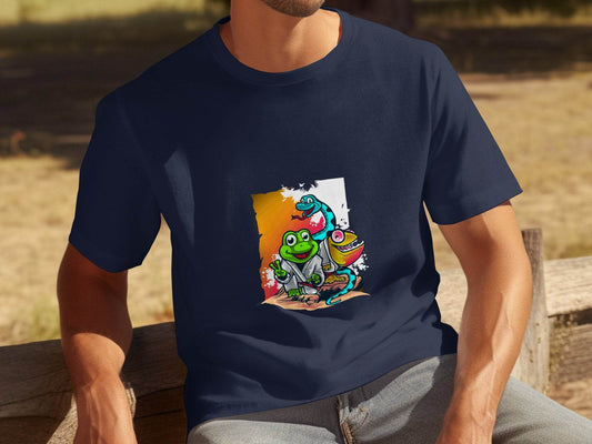 Animals in a Dojo Fighting Styles Illustration T-Shirt - Design & Vybe