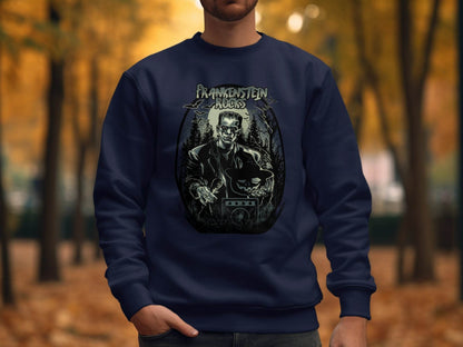 Vintage Frankenstein Rocks Graphic Design Sweater - Design & Vybe