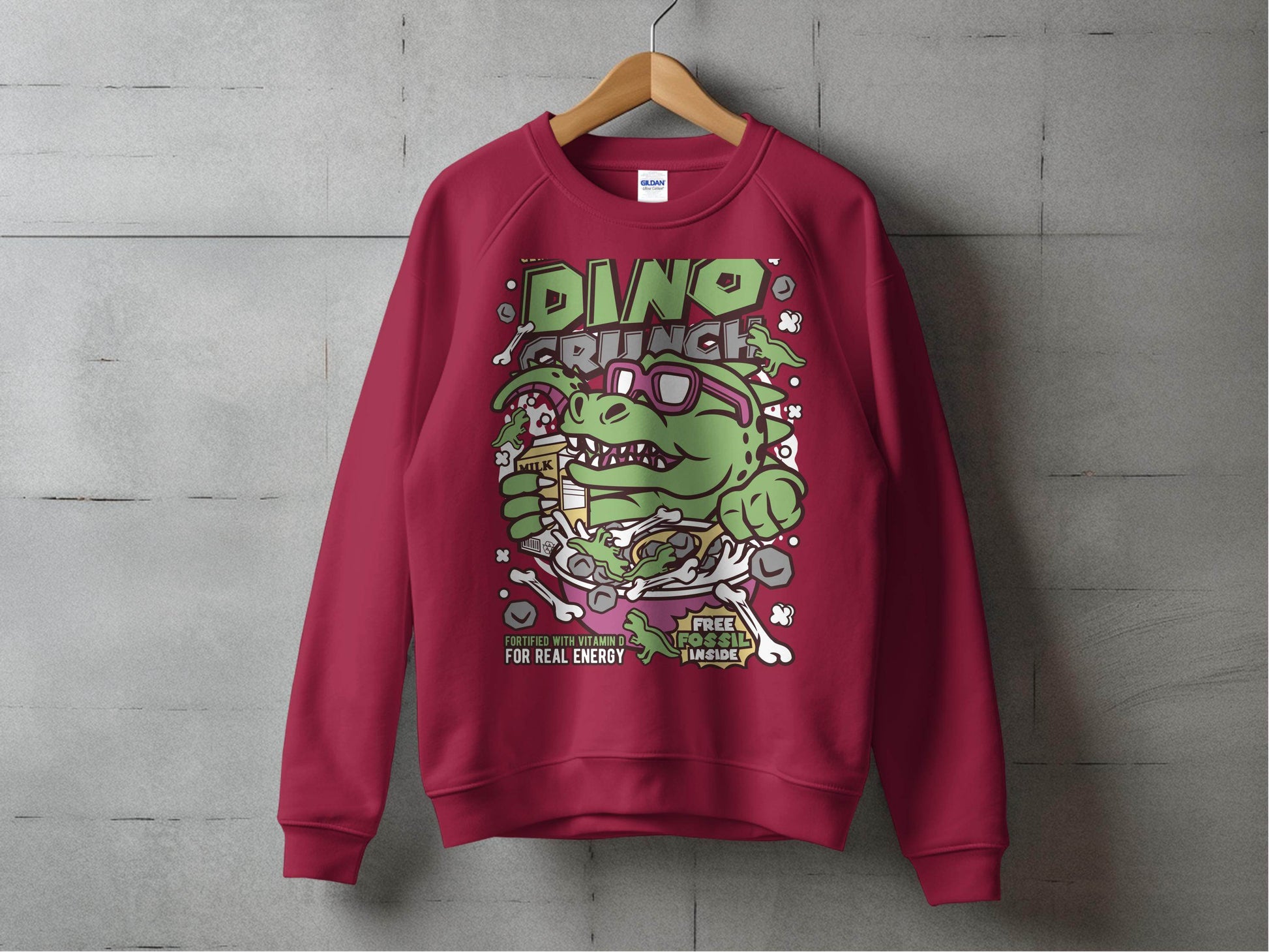 Dinosaur Cereal Crunch Tee for Fun Sweater - Design & Vybe