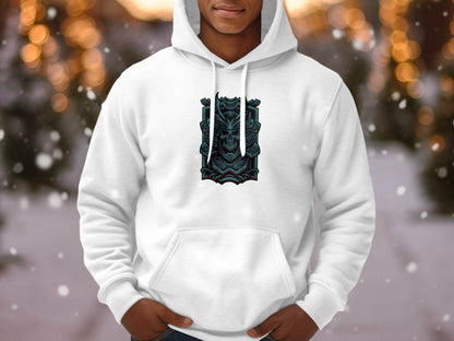 Menacing Samurai Skull Design Graphic Hoodie - Design & Vybe