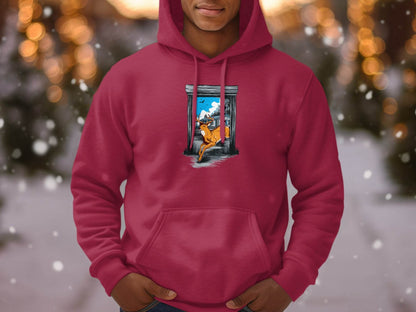 Wildlife Escape Deer Graphic Hoodie - Design & Vybe