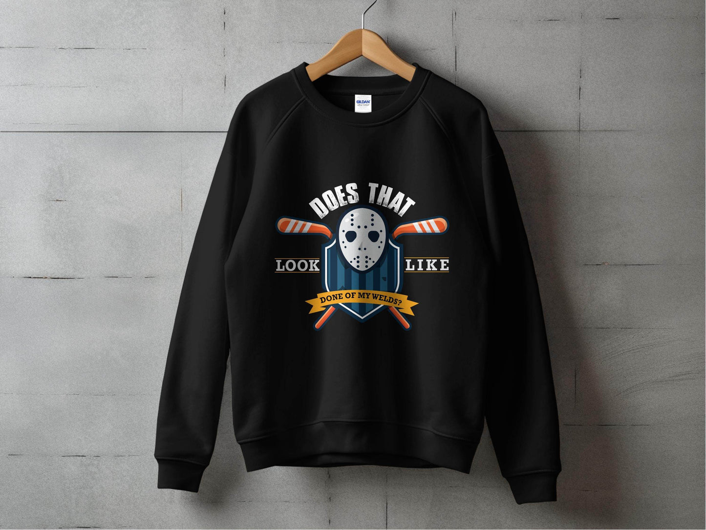 Iconic Mask Hockey Theme Look Alike Graphic Sweater - Design & Vybe