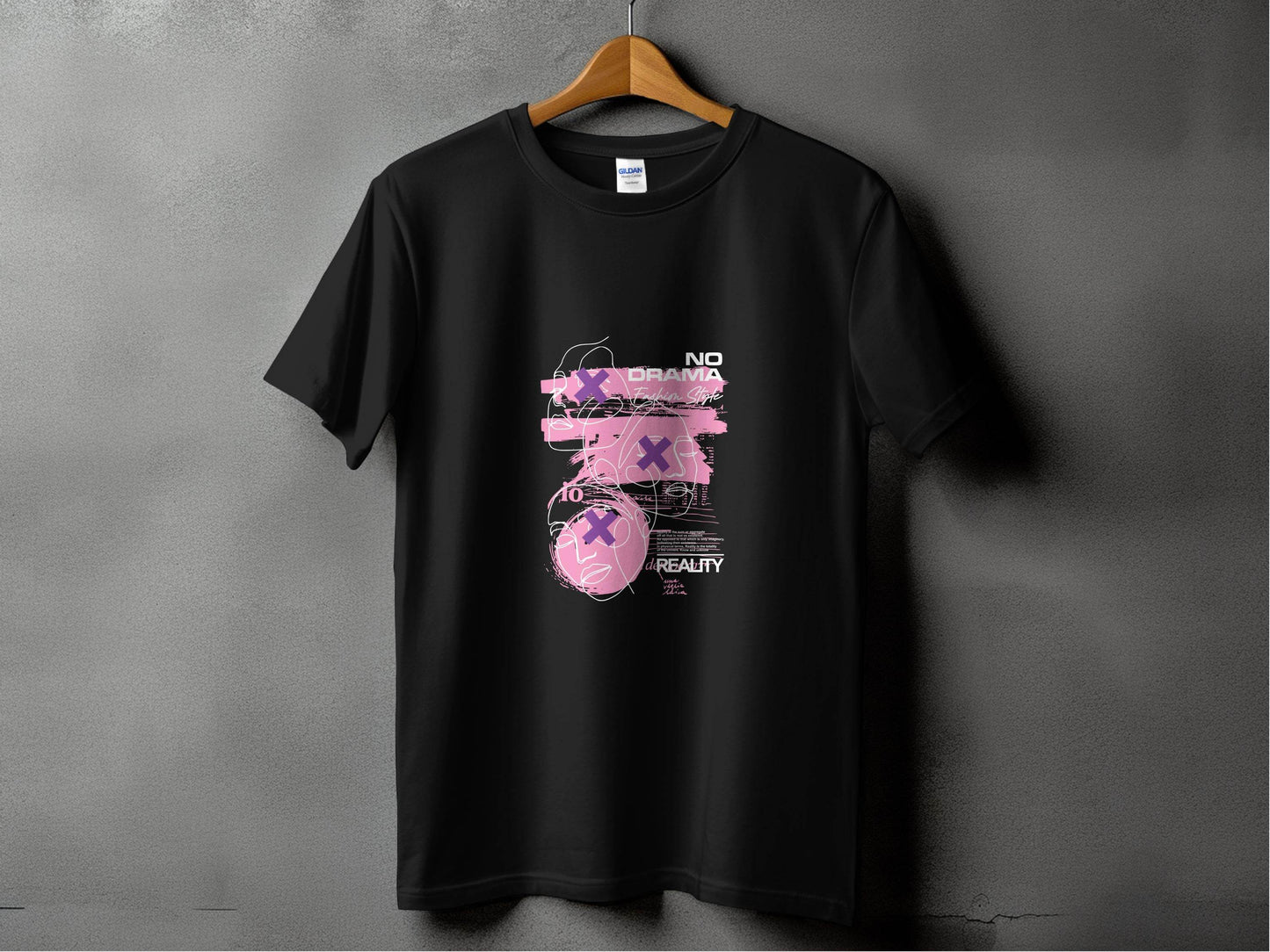 No Drama Fashion Style Reality Art Graphic T-Shirt - Design & Vybe