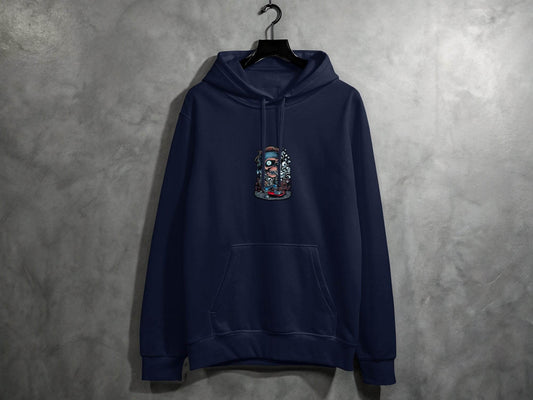 Skull On Skateboard Smoking Cartoon Art Illustration Hoodie - Design & Vybe