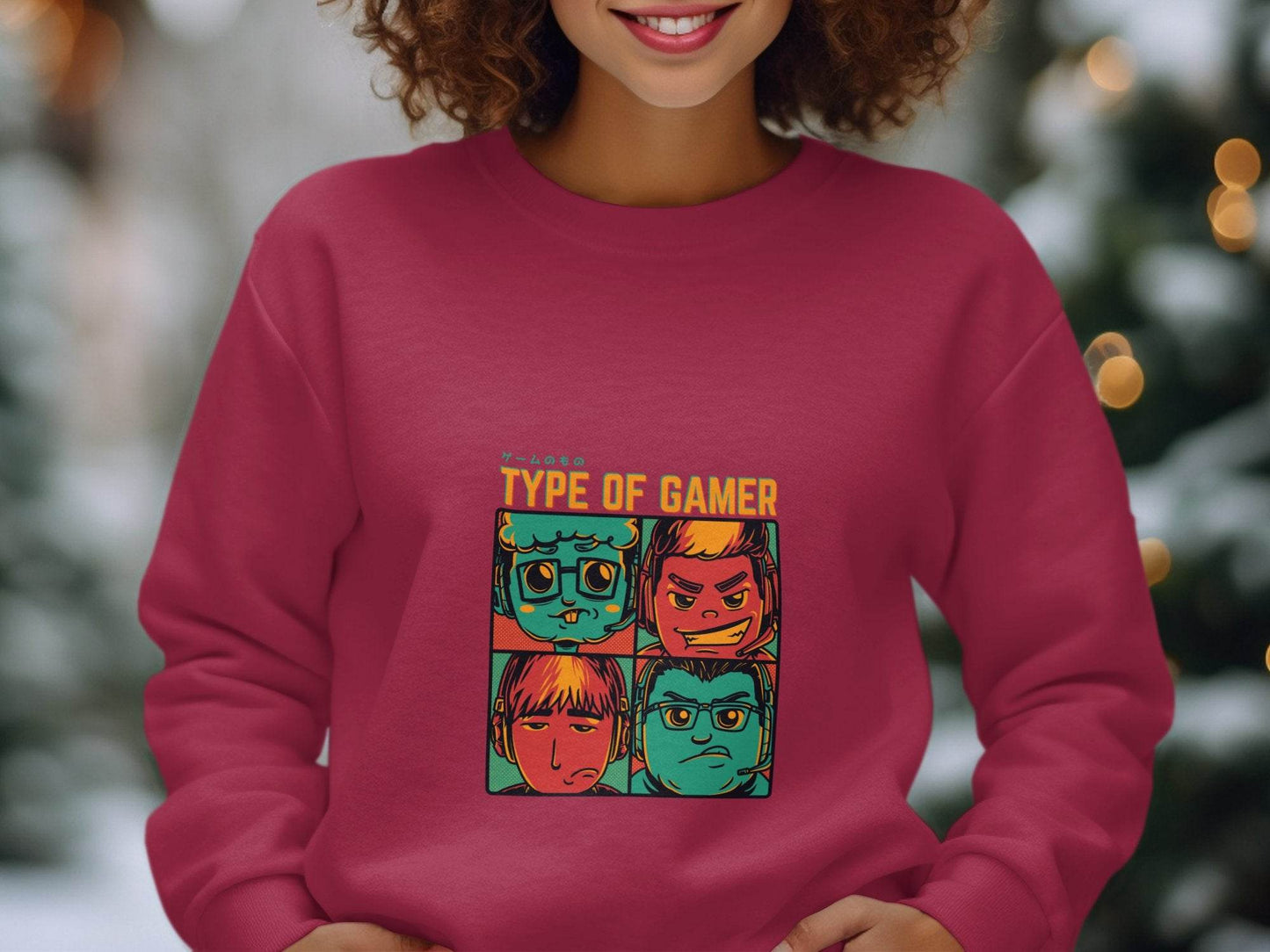 Type Of Gamer Video Gaming Four Styles Illustration Hoodie - Design & Vybe