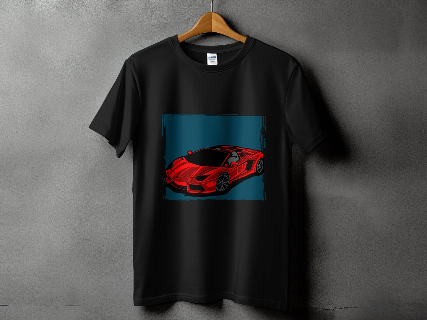 Bold Red Supercar Print Graphic T-Shirt - Design & Vybe