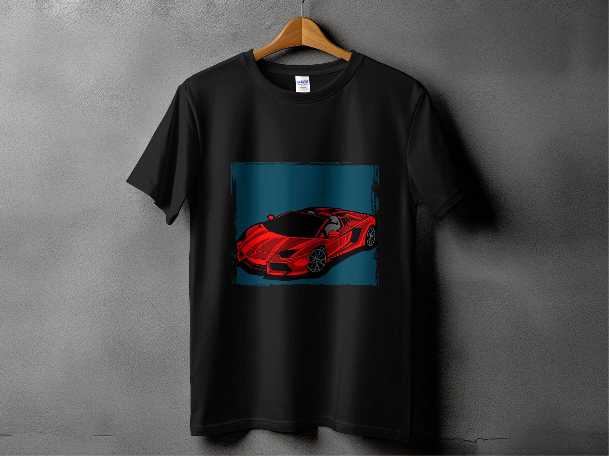 Bold Red Supercar Print Graphic T-Shirt - Design & Vybe