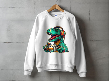 Cool Gamer Dinosaur Fun Sweatshirt Apparel product