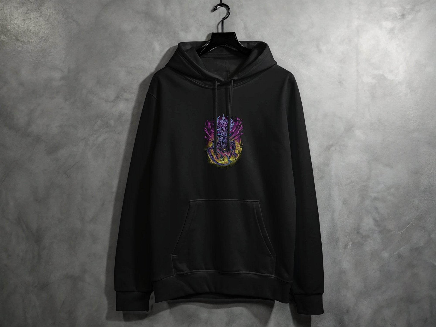 The Queen Xenomorph Art Monster Illustration Hoodie - Design & Vybe