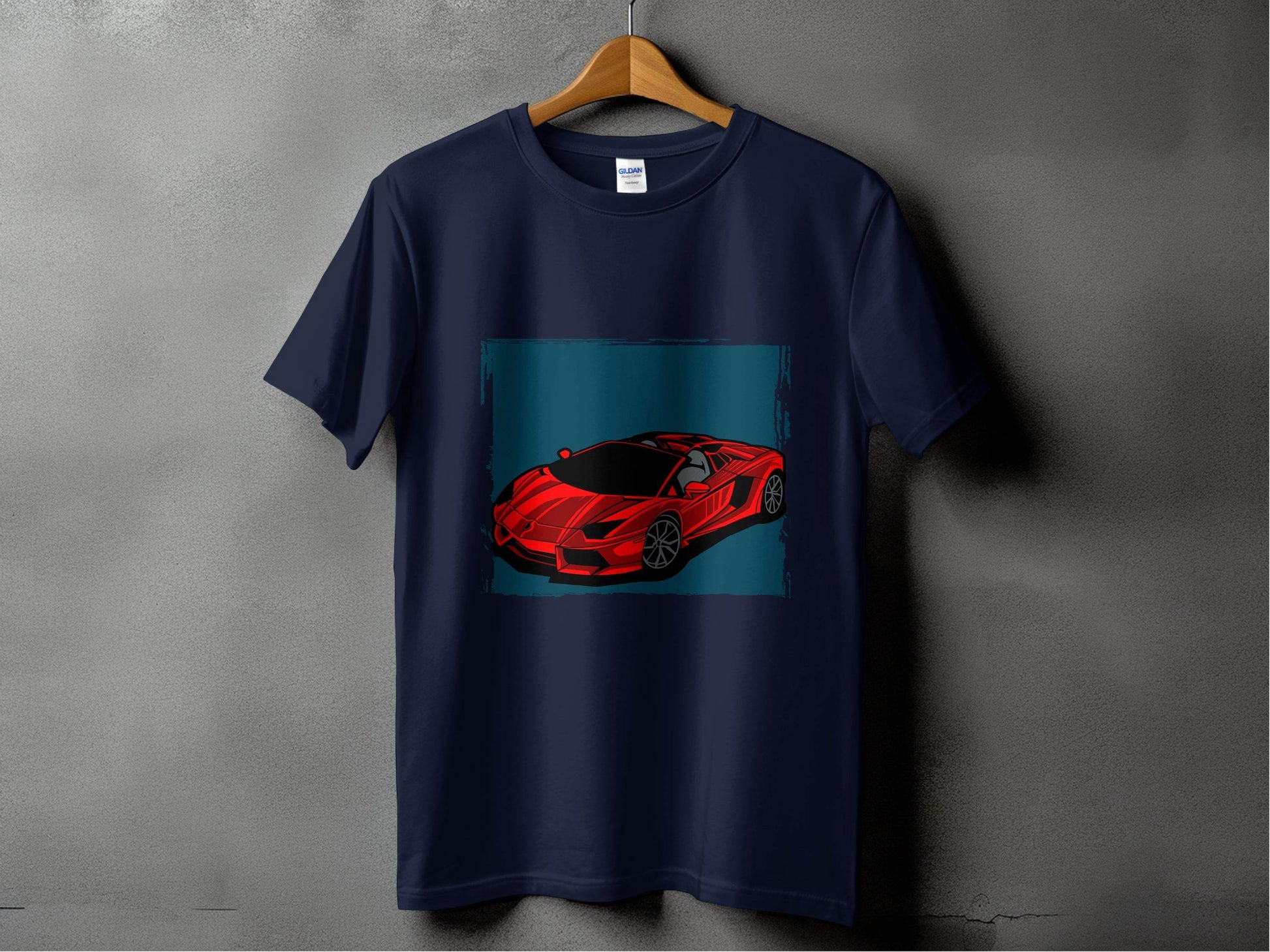 Bold Red Supercar Print Graphic T-Shirt - Design & Vybe
