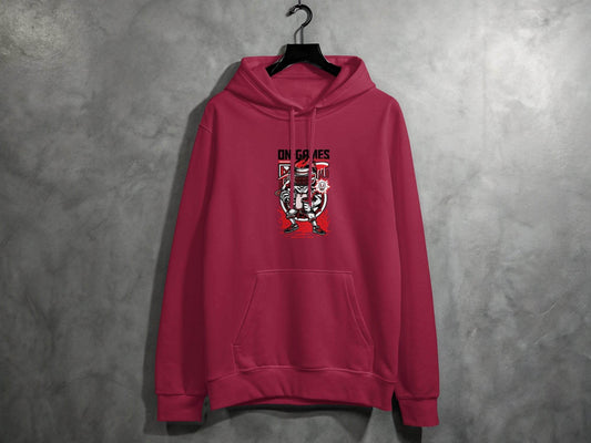 On Games Vr Gaming Schoolart Skull Graphic Design Hoodie - Design & Vybe