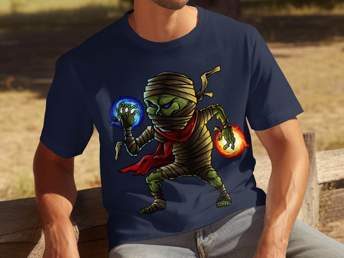 Elemental Mummy Character Design Graphic T-Shirt - Design & Vybe