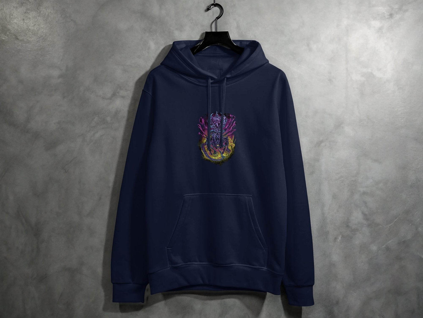 The Queen Xenomorph Art Monster Illustration Hoodie - Design & Vybe
