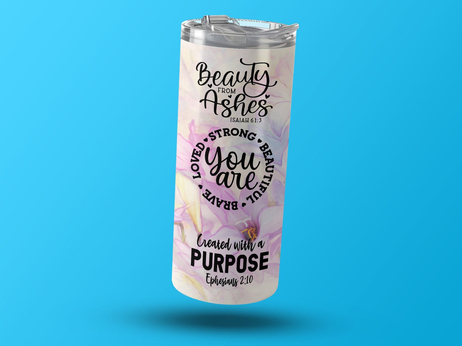 Inspirational Designed Tumbler with Uplifting Quotes product type