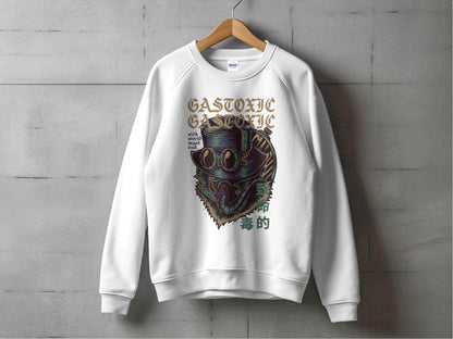 Gastoxic Sick World Masked Character Graphic Design Sweater - Design & Vybe