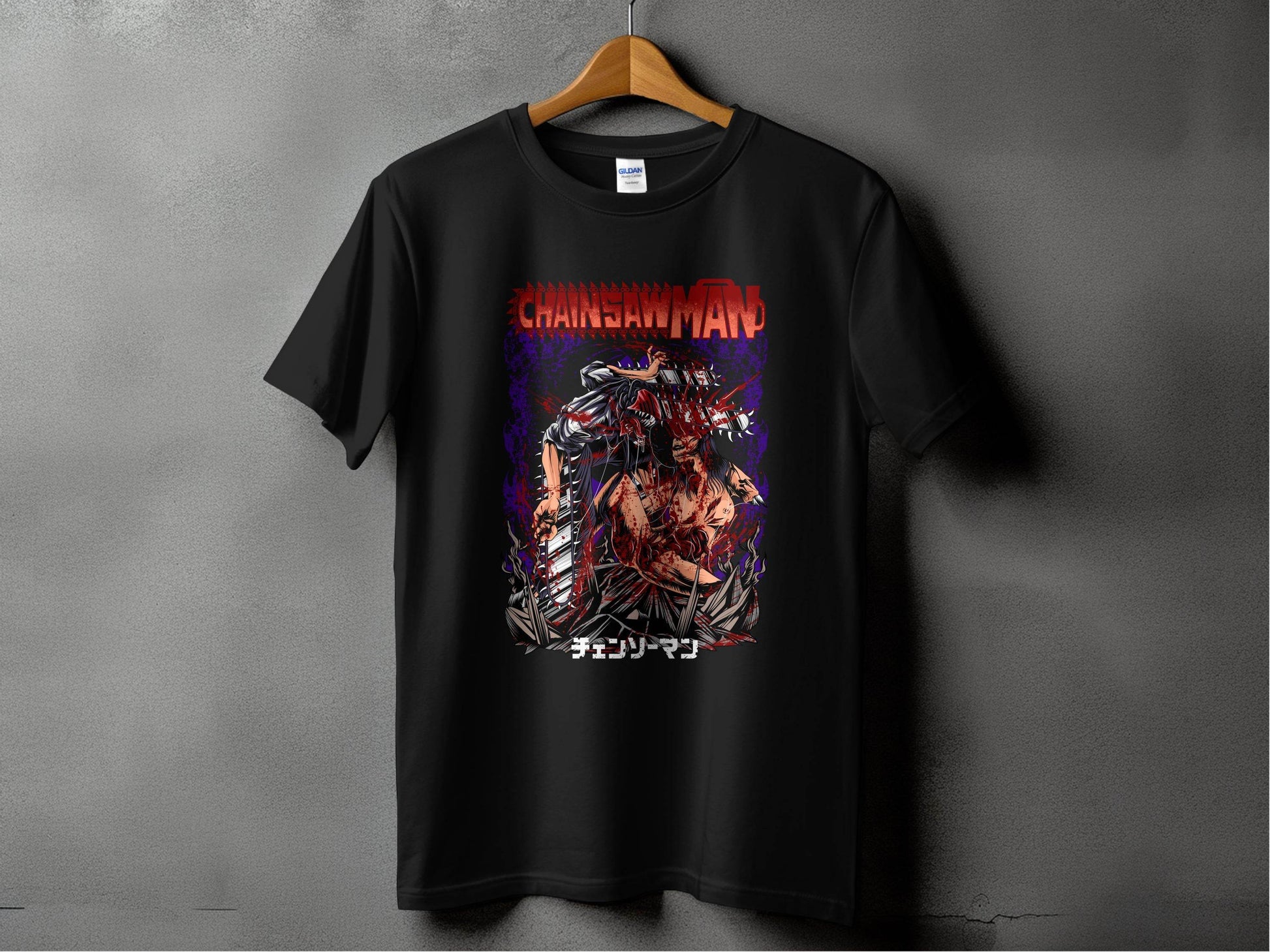 Chainsaw Man Intense Battle Graphic Anime Inspired T-Shirt - Design & Vybe