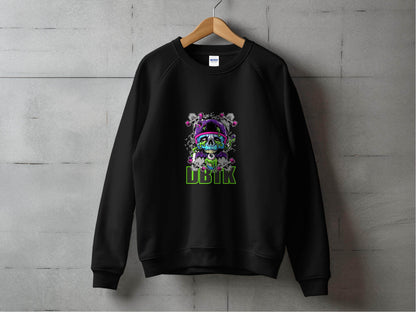 Skull Skateboards UBIK Text Design Artwork Sweater - Design & Vybe