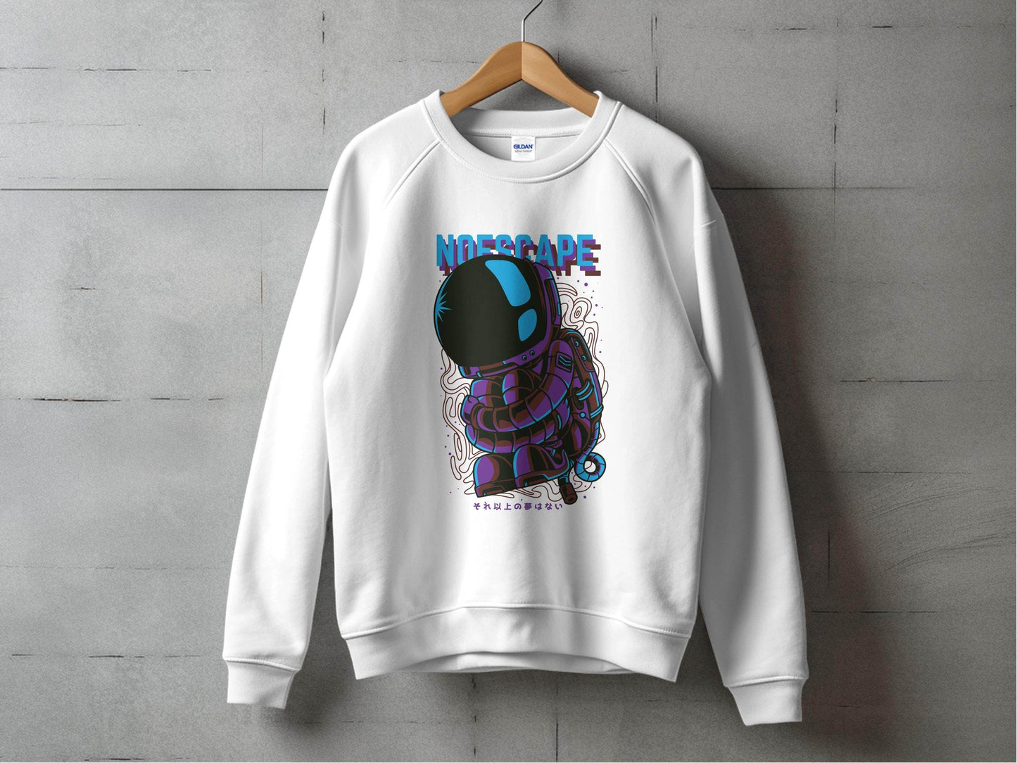 No Escape Spaceman Illustration Graphic Sweater - Design & Vybe
