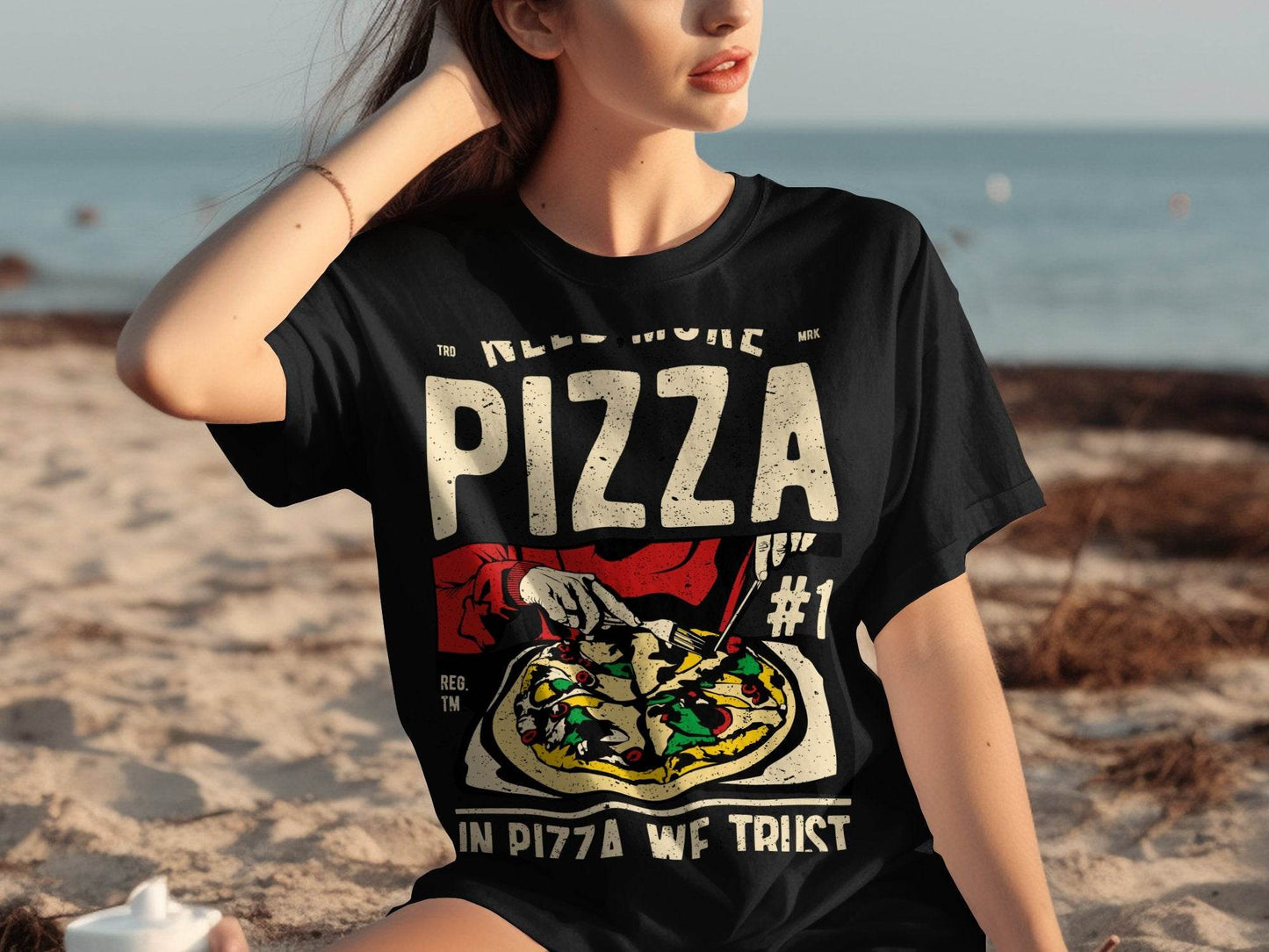 Need More Pizza In Pizza We Trust T-Shirt - Design & Vybe