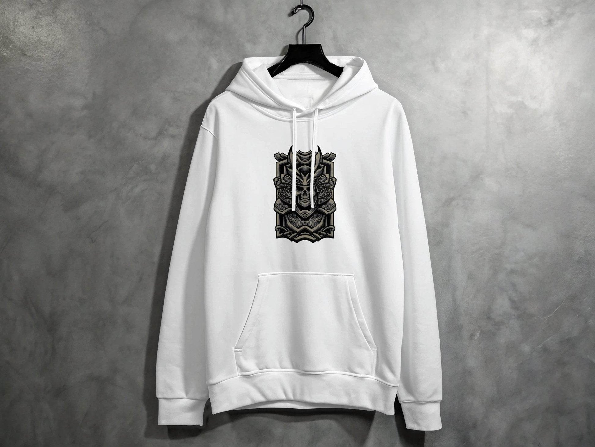 Samurai Warrior Skull Art Design Hoodie - Design & Vybe