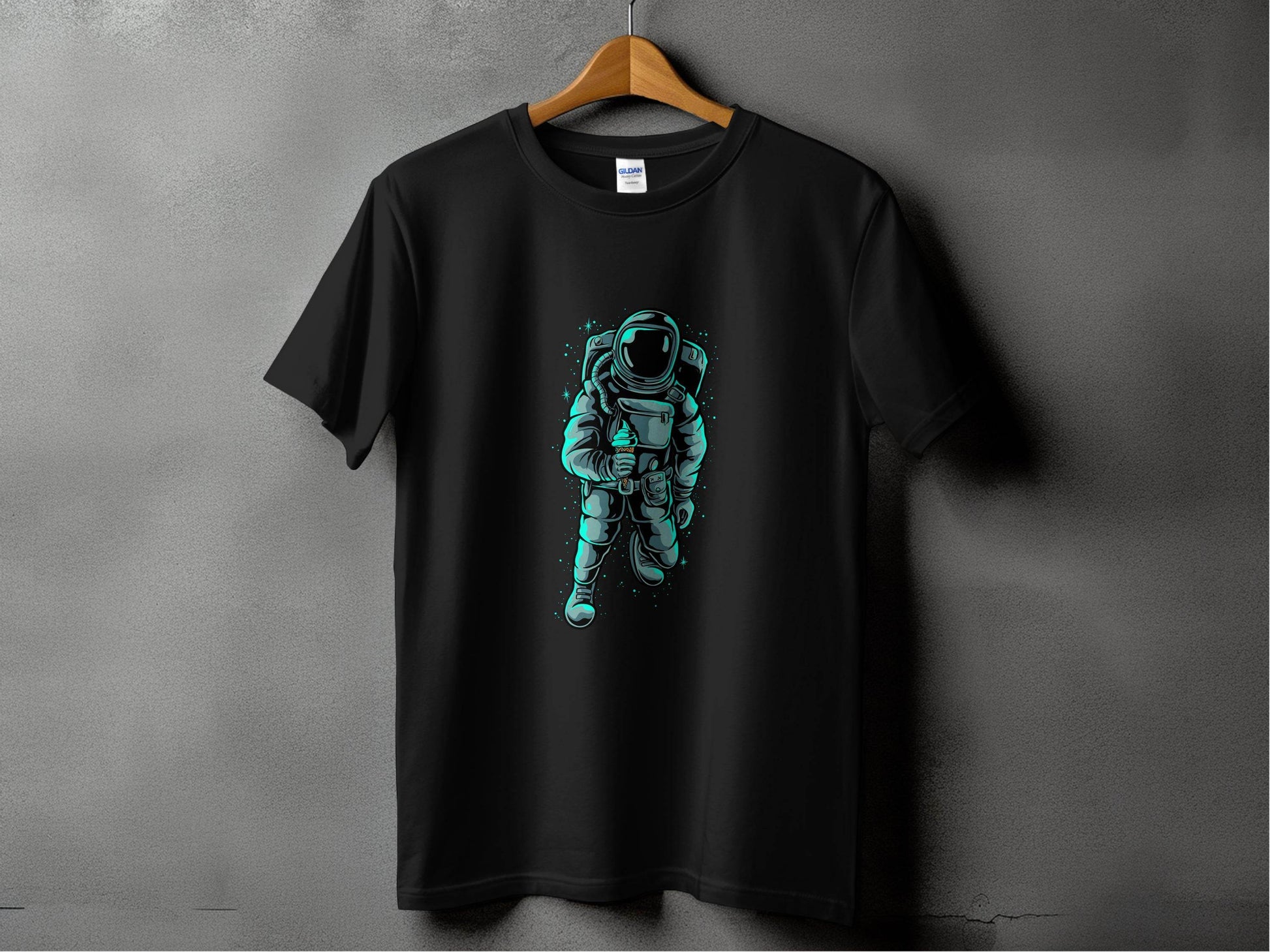 Astronaut with Ice Cream Graphics Cool Print For T-Shirt - Design & Vybe