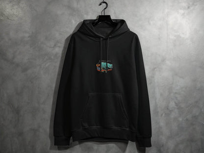 After Party Skeleton Resting in Coffin Graphic Hoodie - Design & Vybe