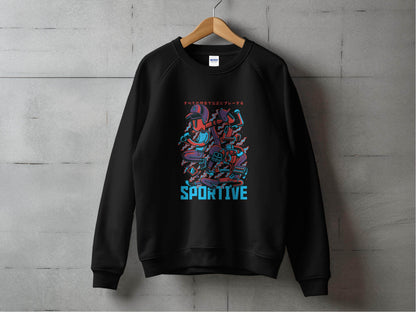 Sportive Characters Artistic Graphic Design Premium Sweater - Design & Vybe