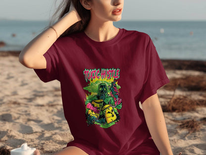 Toxic Hustle Graphic Print Design T-Shirt - Design & Vybe