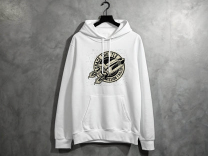 Space Shuttle Mission Failed Graphic Print Hoodie - Design & Vybe
