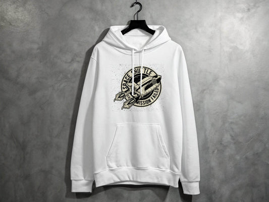 Space Shuttle Mission Failed Graphic Print Hoodie - Design & Vybe