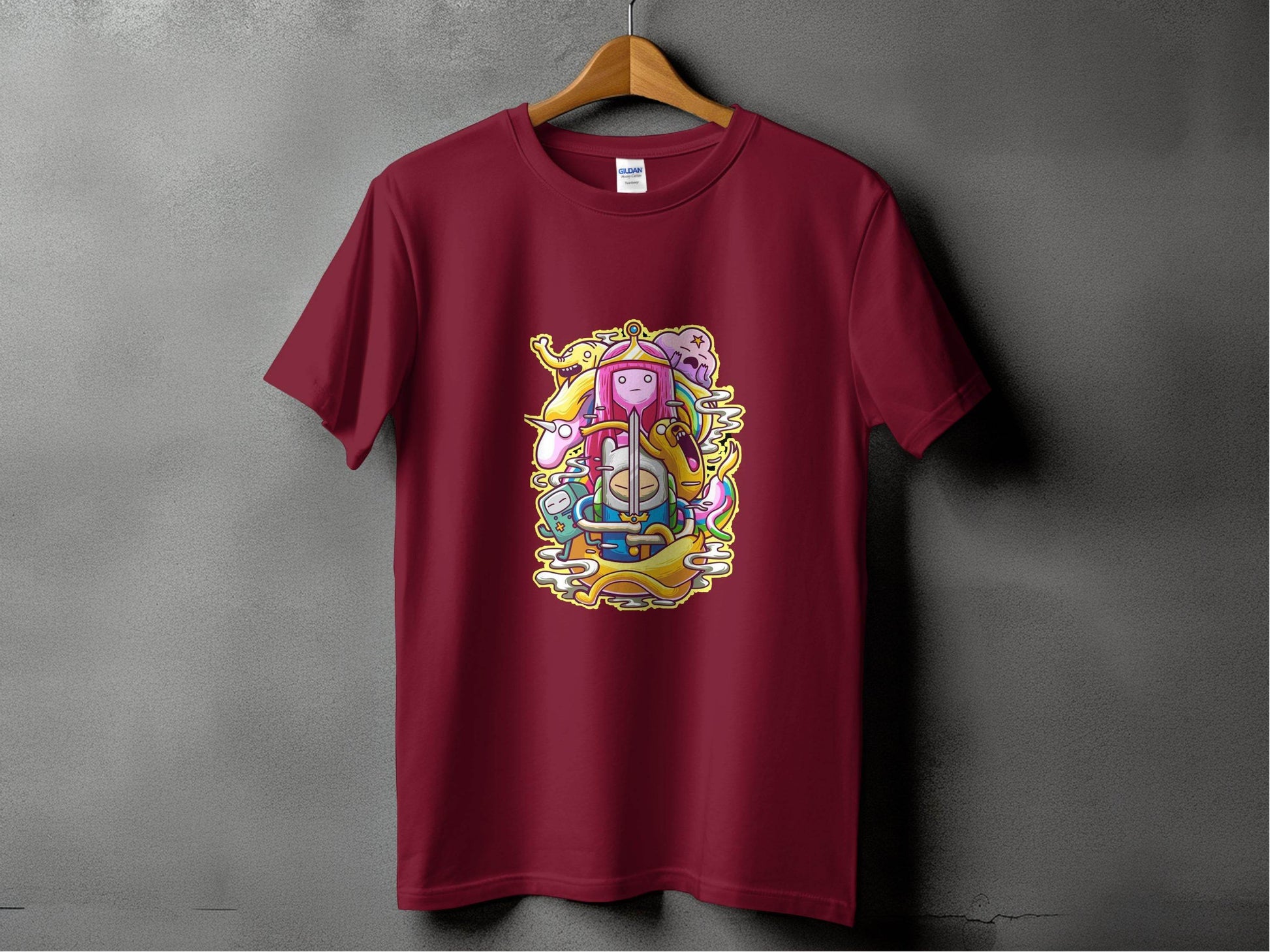 Adventure Time Characters Illustration T-Shirt - Design & Vybe