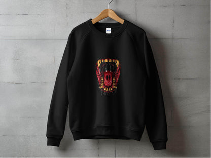 Anatomical View Inside Monster Mouth Graphic Design Sweater - Design & Vybe