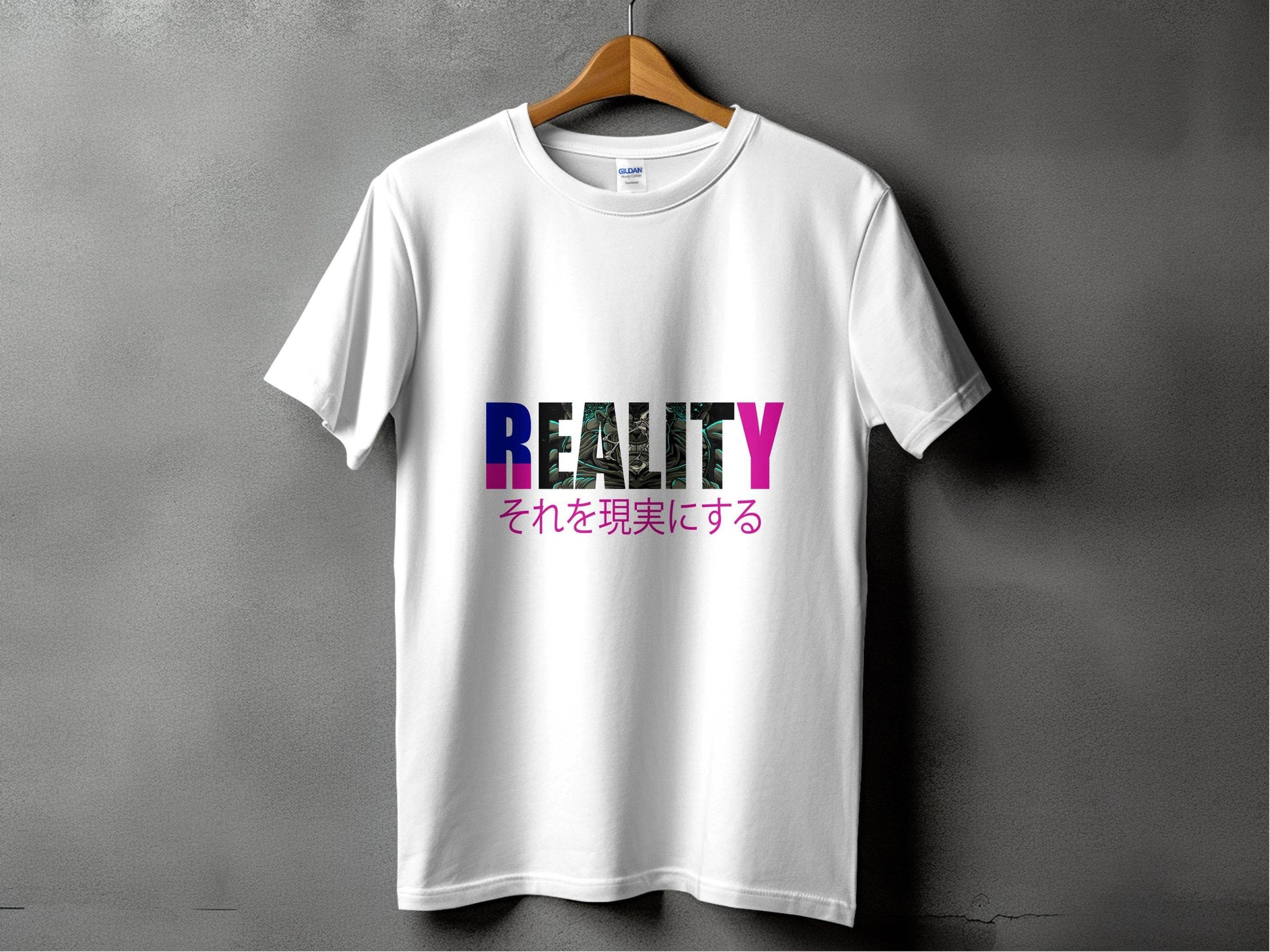 Reality Monster Japanese Phrase Graphic Design T-Shirt - Design & Vybe
