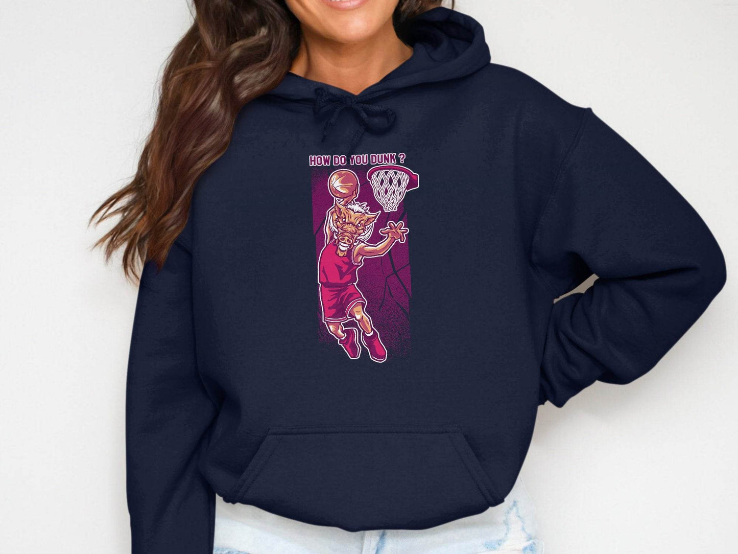 How Do You Dunk Basketball Graphic Hoodie - Design & Vybe