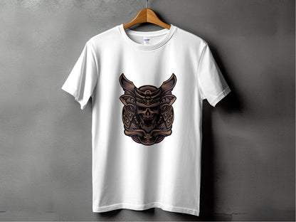Fierce Warrior Skull Design T-Shirt for Bold Style - Design & Vybe