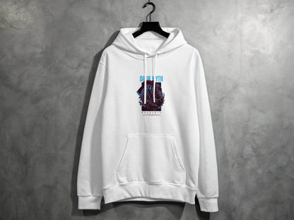 Dark Myth Grim Reaper Masked Artwork Design Hoodie - Design & Vybe