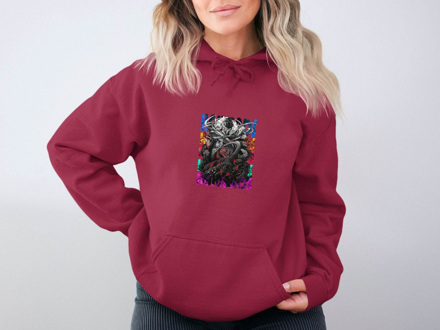 Complex Creature Design with Colorful Accents Premium Hoodie - Design & Vybe