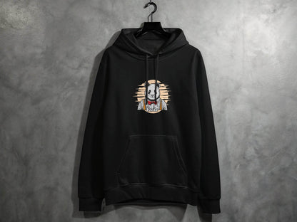 Fun Cartoon Panda Wearing Bow Tie Graphic Hoodie - Design & Vybe
