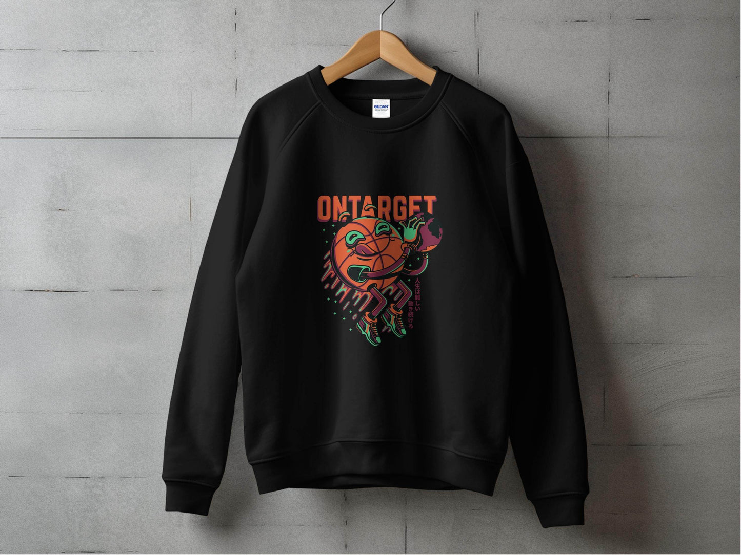 On Target Basketball Globe Design Premium Style Sweater - Design & Vybe