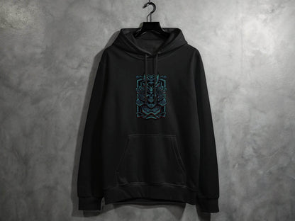 Menacing Samurai Skull Design Graphic Hoodie - Design & Vybe