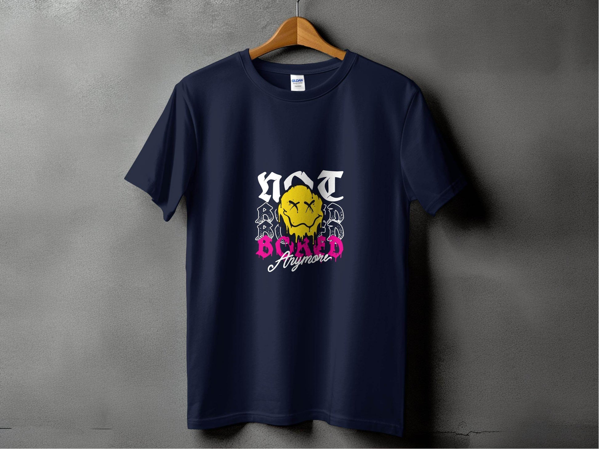 Melting Face Smiley Bored Expression Graphic T-Shirt - Design & Vybe