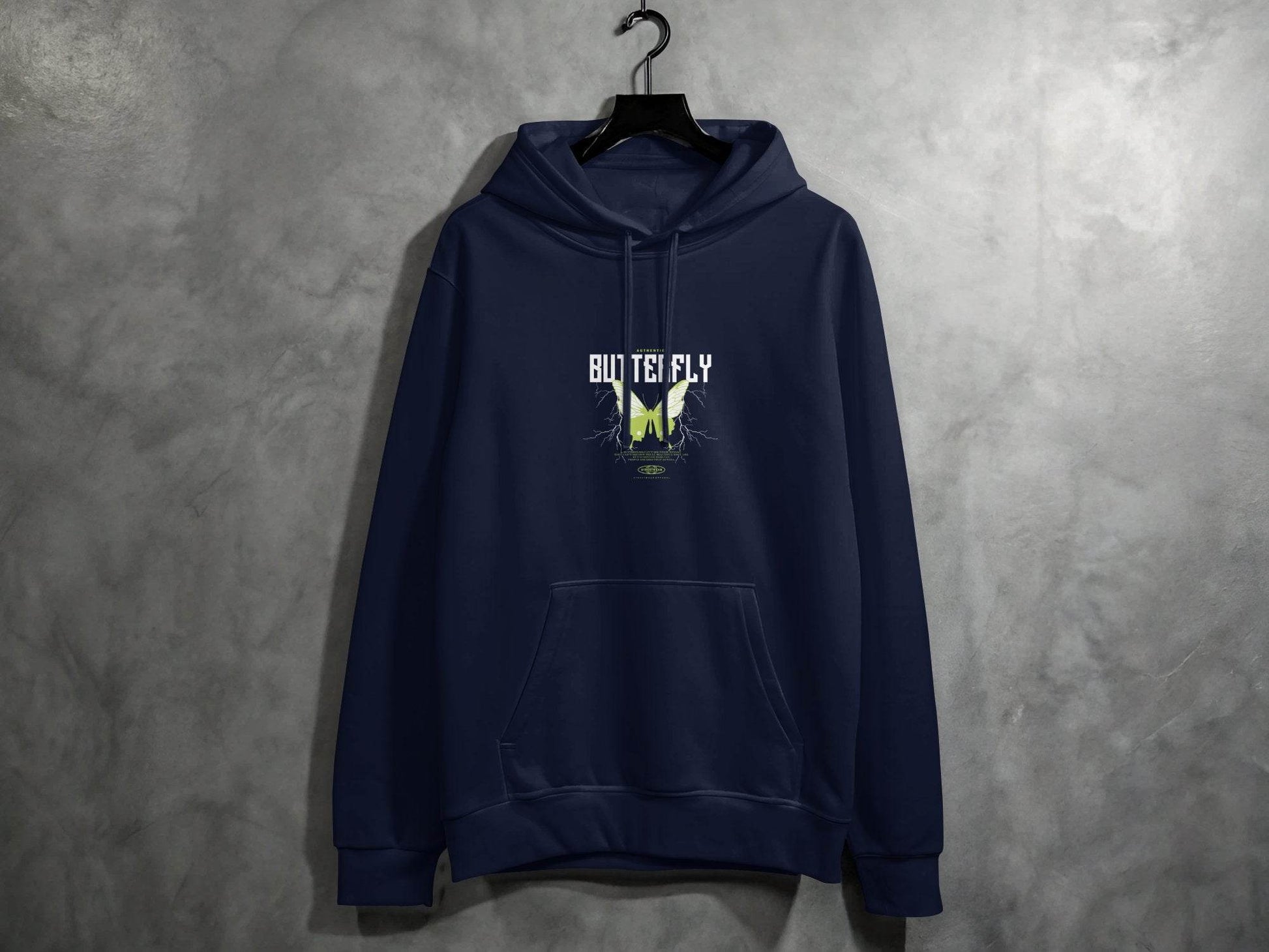 Authentic Butterfly Streetwear Graphic Hoodie - Design & Vybe