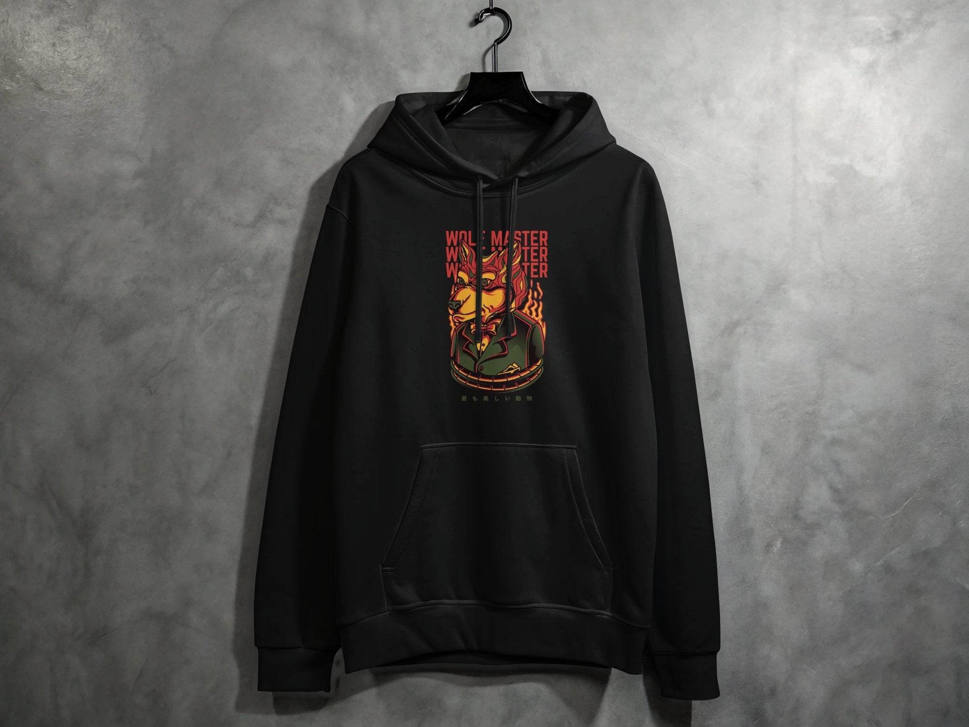 Wolf Master Illustration Artistic Apparel Design Hoodie - Design & Vybe